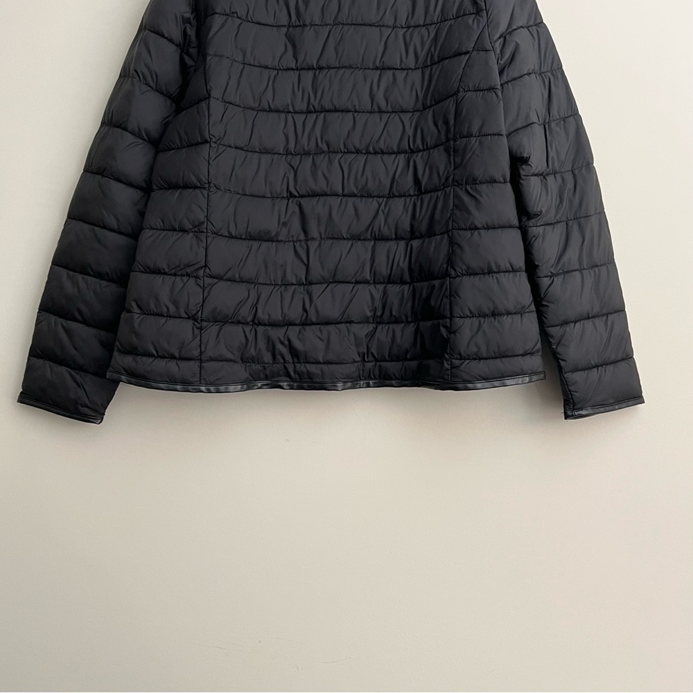 Black Packable Puffer Jacket Women's Sz XL - Picture 5 of 8